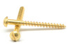 #2 x 1/4" Wood Screw Slotted Round Head Brass