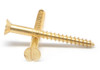 #4 x 1/4" Wood Screw Slotted Flat Head Brass