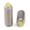 #8-32 x 1/2" Coarse Thread Socket Set Screw Nylon Tip Stainless Steel 18-8