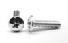 #6-32 x 3/8" (FT) Coarse Thread Machine Screw Phillips Truss Head Stainless Steel 18-8