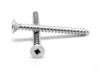 #8-18 x 5/8" Sheet Metal Screw Square Drive Flat Head Type AB Low Carbon Steel Zinc Plated