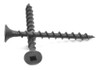 #6 x 1" Deck Screw Square Drive Bugle Head Hardened Medium Carbon Steel Black Phosphate