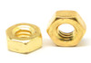 #10-24 Coarse Thread Hex Machine Screw Nut Brass