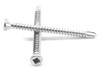 #6-20 x 1 5/8" Pro Self Drilling Screw Square Drive Trim Head Low Carbon Steel Zinc Plated