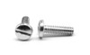 #10-24 x 7/16" (FT) Coarse Thread Machine Screw Slotted Pan Head Low Carbon Steel Zinc Plated