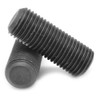 3/8"-24 x 7/16" Fine Thread Socket Set Screw Flat Point Alloy Steel Black Oxide