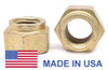 5/16"-18 Coarse Thread Grade 9 Collar Locknut L9 - USA Alloy Steel Yellow Cad Plated / Wax