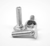 #10-24 x 1 1/4" (FT) Coarse Thread A307 Grade A Carriage Bolt Low Carbon Steel Zinc Plated