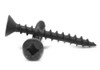 #9 x 2 1/4" Particle Board Screws Square Drive Flat Head Hardened Medium Carbon Steel Black Phosphate