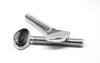 #10-32 x 1 1/2" Fine Thread Thumb Screw Type B No Shoulder Low Carbon Steel Zinc Plated