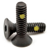 5/16"-18 x 1" (FT) Coarse Thread Socket Flat Head Cap Screw Nylon Pellet Alloy Steel Black Oxide