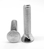 3/8"-16 x 1" Coarse Thread Grade 5 Plow Bolt #3 Flat Head Medium Carbon Steel Zinc Plated