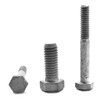 1/4"-20 x 2 1/2" (PT) Coarse Thread A307 Grade A Hex Bolt Low Carbon Steel Hot Dip Galvanized