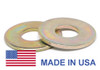 5/8" Grade 8 Flat Washer SAE Pattern - USA Medium Carbon Steel Yellow Zinc Plated