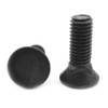 3/8"-16 x 1 1/4" Coarse Thread Grade 5 Plow Bolt #3 Flat Head Medium Carbon Steel Black Oxide