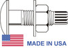 7/8"-9 x 5" Grade A325 / A563 / F436 Tension Control Bolt Assembly with Heavy Hex Nut and Structural Washer - USA Plain Finish