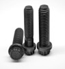 1/4-28 x 1 Fine Thread 12-Point Flange Screw Alloy Steel Thermal Black Oxide