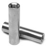 #6-32 x 1" x 1/4" OD Coarse Thread Round Female Standoff Brass Nickel Plated