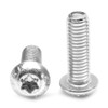 M6 x 1.00 x 40 MM Coarse Thread ISO 7380 6 Lobe Button Head Cap Screw Stainless Steel 18-8