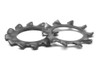 5/16 External Tooth Lockwasher Medium Carbon Steel Black Zinc Plated