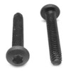 #10-32 x 1/2" (FT) Fine Thread Floorboard Thread Cutting Screw 6 Lobe Pan Head Type F Low Carbon Steel Black Phosphate