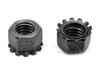 #12-24 Coarse Thread KEPS Nut / Star Nut with External Tooth Lockwasher Low Carbon Steel Black Oxide