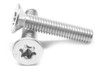 #10-24 x 1/4" (FT) Coarse Thread Machine Screw 6 Lobe Flat Head Undercut Stainless Steel 18-8