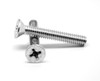 #4-40 x 7/8" (FT) Coarse Thread Machine Screw Phillips Flat Head 100 Degree Low Carbon Steel Zinc Plated