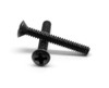 #10-24 x 1 1/2" (FT) Coarse Thread Machine Screw Phillips Oval Head Low Carbon Steel Black Oxide