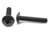 #10-24 x 1/4" (FT) Coarse Thread Machine Screw Phillips Truss Head Low Carbon Steel Black Oxide