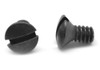 #8-32 x 3/4" (FT) Coarse Thread Machine Screw Slotted Oval Head Low Carbon Steel Black Oxide