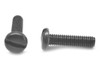 #10-32 x 5/8" (FT) Fine Thread Machine Screw Slotted Pan Head Low Carbon Steel Black Zinc Plated