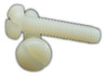 #1-64 x 3/4" (FT) Coarse Thread Machine Screw Slotted Pan Head Nylon