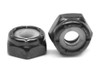 #6-32 Coarse Thread Nyloc (Nylon Insert Locknut) NTM Thin Low Carbon Steel Black Oxide