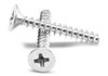 #10-14 x 1" (FT) Plastite?-Alternative Thread Rolling Screw Phillips Flat Head Low Carbon Steel Zinc Plated / Wax