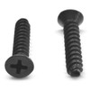 #10-14 x 1/2" (FT) Plastite?-Alternative Thread Rolling Screw Phillips Flat Head Low Carbon Steel Black Oxide/Wax