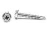 #6-20 x 1 1/2" (FT) Self Drilling Screw Phillips Hex Washer Head #2 Point Low Carbon Steel Zinc Plated