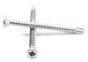 #6-20 x 1" (FT) Self Drilling Screw Square Drive Trim Head #2 Point Low Carbon Steel Zinc Plated