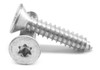 #4-24 x 3/8" (FT) Sheet Metal Screw 6 Lobe Flat Head Type AB Low Carbon Steel Zinc Plated