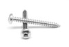 #10-12 x 3 1/2" (FT) Sheet Metal Screw Square Drive Pan Head Type A Low Carbon Steel Zinc Plated