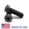 #10-32 x 1/2" Fine Thread Socket Low Head Cap Screw - USA Alloy Steel Black Oxide
