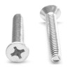 #8-32 x 3/8" (FT) Coarse Thread Taptite?-Alternative Thread Rolling Screw Phillips Flat Head Stainless Steel 410 Wax