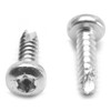 #8-18 x 3/4" (FT) Thread Cutting Screw 6 Lobe Pan Head Type 25 Stainless Steel 18-8