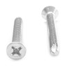 #6-32 x 1/2" (FT) Coarse Thread Thread Cutting Screw Phillips Flat Head Type 23 Low Carbon Steel Zinc Plated