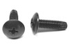 1/4-20 x 1/2 Coarse Thread Thread Cutting Screw Phillips Truss Head Type F Low Carbon Steel Black Oxide