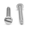#4-40 x 1/2" (FT) Coarse Thread Thread Cutting Screw Slotted Pan Head Type F Low Carbon Steel Zinc Plated