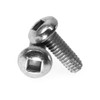 #10-24 x 3/8" (FT) Coarse Thread Thread Cutting Screw Square Drive Flat Head Type F Low Carbon Steel Zinc Plated