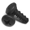 #10-16 x 5/8" (FT) #8HD Sheet Metal Screw Hi-Low Phillips Pan Head Low Carbon Steel Black Oxide