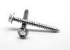 #10-12 x 5/8" (FT) Sheet Metal Screw Hex Washer Head Type A Stainless Steel 18-8