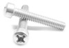 #10-24 x 3" (FT) Coarse Thread Machine Screw Phillips Fillister Head Stainless Steel 18-8